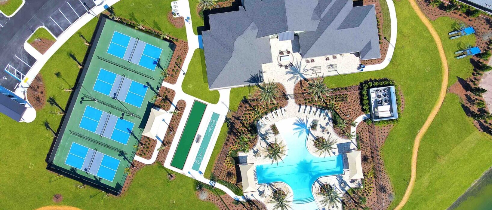 Overhead view of Edenbrooke Amenity Center